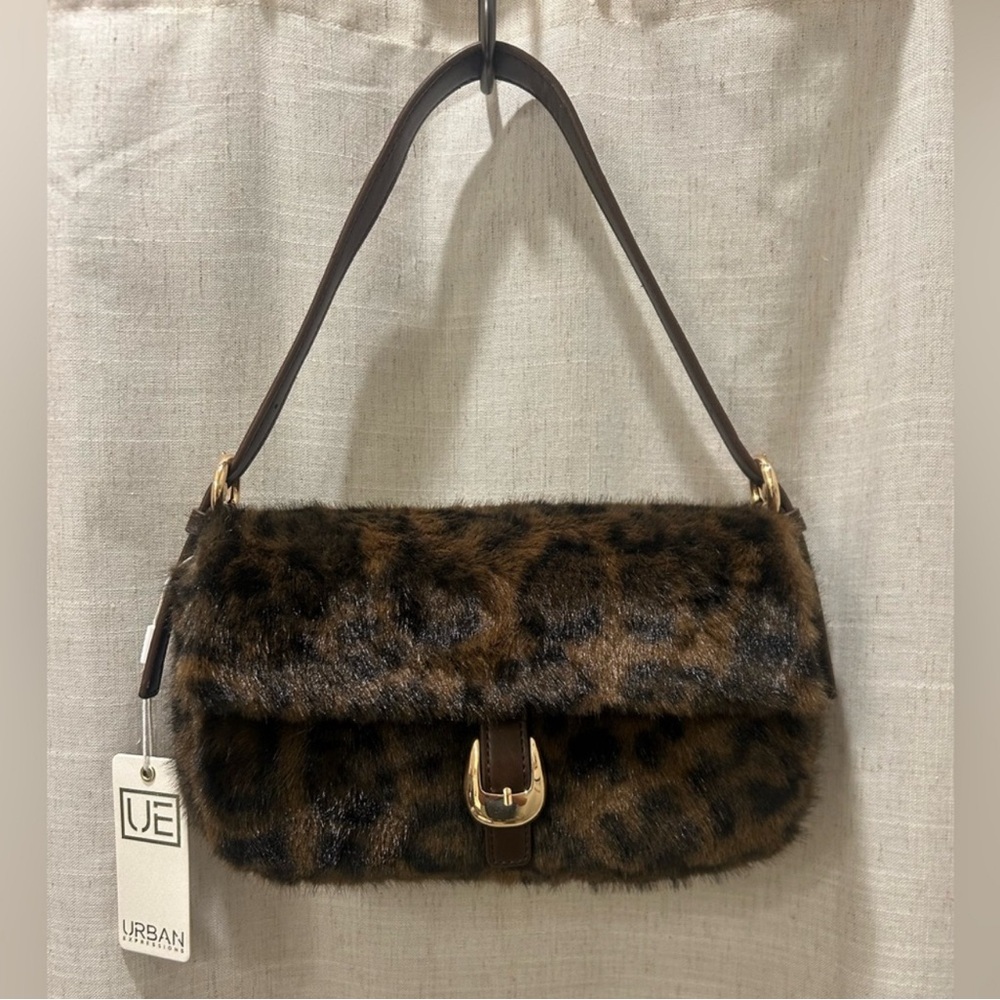 Urban Expressions Faux Fur Shoulder Bag - Copy